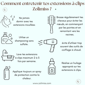 Comment entretenir des extensions de cheveux à clips ? comment prendre soin des extensions de cheveux à clips