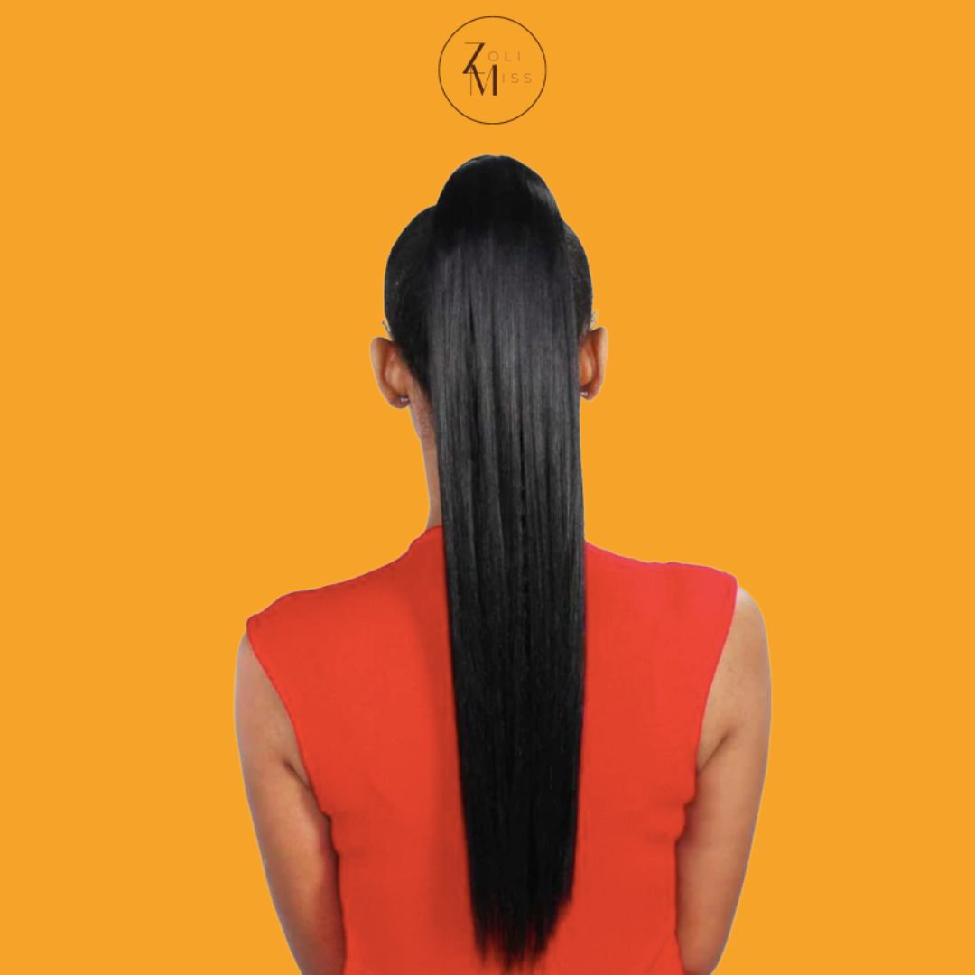 Ponytail - queue-de-cheval - Raide, Lisse, Straight Afro