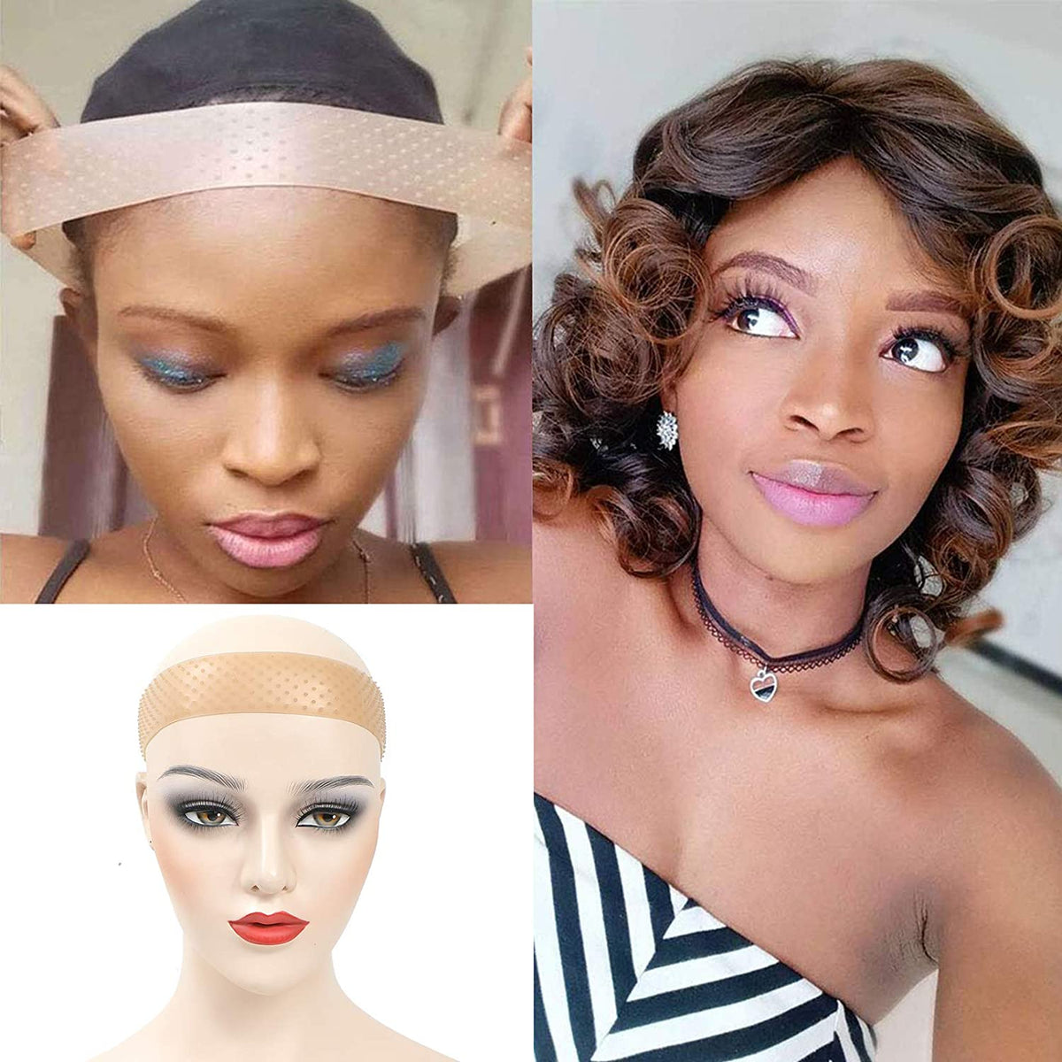 STOP À LA COLLE ET AUX PRODUITS AGRESSIFS SUR TES CHEVEUX  Grâce au bandeau Fixe perruque fini l’utilisation des produits agressifs, laisses enfin tes cheveux pousser en toute sérénité