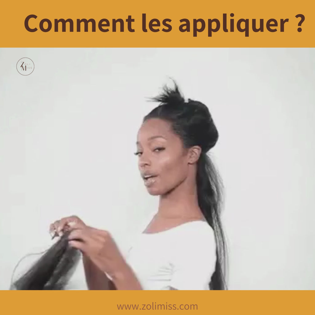 Comment porter et installer les extensions à clips de cheveux rapidement, une méthode simple et efficace  kinky straight raide yaki ondulé lisse curly