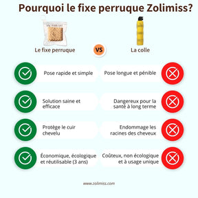 Pourquoi choisir d'installer une perruque sans colle, fixateur zolimiss sans colle bandeau