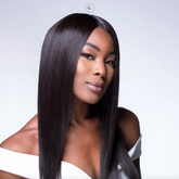 Extensions à clips cheveux naturels raide-lisse-straight Afro