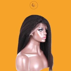 Perruque naturelle Willa Afro (360 Lace Frontal, Yaki straight)